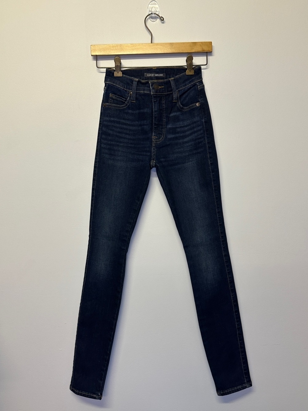 Lucky Brand Women's Dark Indigo Uni Fit High-Rise Skinny Jeans Size 24